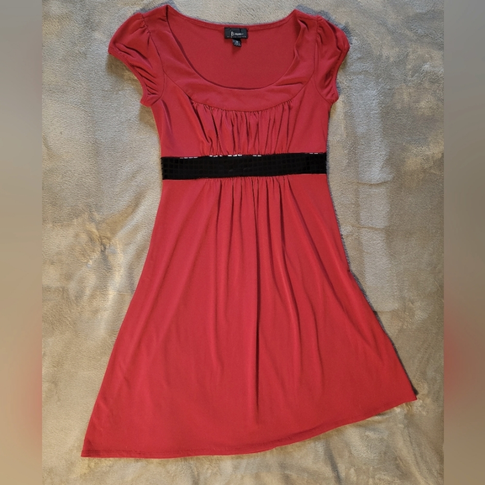 B Wear Too Juniors Red Dress, Size M